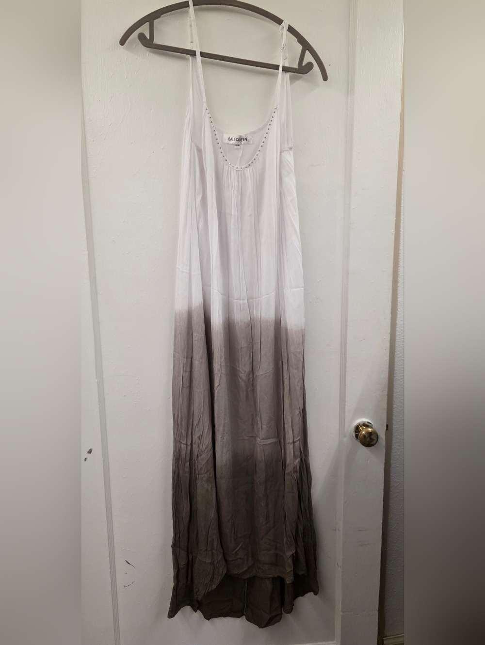 Bali Queen Ombre Maxi Dress Boho Beach Resort Flowy S/M